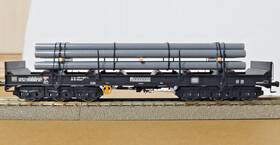 L235767 Liliput Ho Db Era Iv Stake Wagon With Pipe Load In Box Read