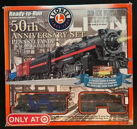Lionel 023922110879 50th Anniversary Set - Pennsylvania Steam Freight Excellent Condition