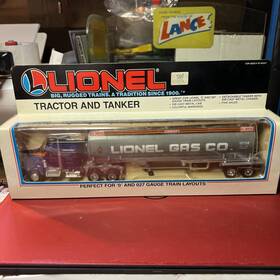 6-12739 Lionel 023922127396 1989 New In Box Gas Co. Tractor And Tanker Inch Gauge #6-12739