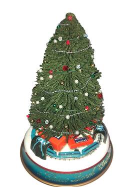 Lionel 023922229915 Limited Edition 2000 Lighted Christmas Tree Blue Comet Plays Jinglebells