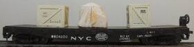 0824200 Lionel Rare New York Central 40ft Flat With Magnetic Loads Rtr Mw Car #