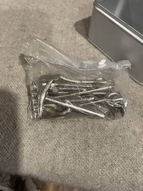 11-90040 Lionel Mth Standard Gauge Tinplate # 208 Gray Tool Box And Tools Lot 239