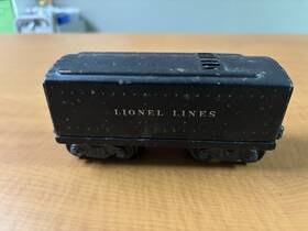 1666w Lionel O Gauge Tender Rolling Stock Black Metal Model Railroad Car