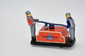 206025 Lionel 2000 Trains 1900-2000 Railroad Hand Car Schylling Tin Metal Keywound Toy