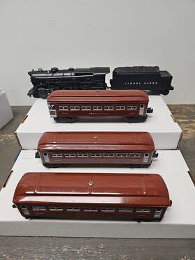 2120ws Lionel Postwar #2120ws Deluxe Passenger Set 1947 With 675 2442 2443