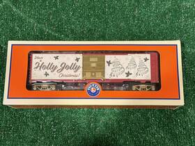 2128180 Lionel Merry Christmas Sound Boxcar #21 Plays Music 9v Battery O-gauge