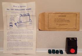 334-87 Lionel Postwar No. Dispatching Board Envelope And Contents - 1957 Complete