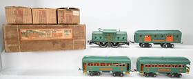 342e Lionel Prewar Set Includes 318 Locomotive 332 339 341 Coaches And Boxes