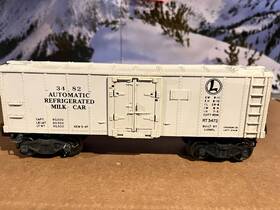 3482-error Lionel Factory Error Postwar 3482 Automatic Milk Car With Rt3472 Numbers