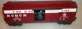 3494-550 Lionel Postwar Htf Monon Operating Box Car Variation Excellent