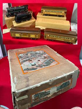 1931 Lionel 362e Original 384 384t 309 312 310 Brown/ivory Prewar Set -ob - From