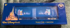 Lionel 400946316782 Walt Disney World 50th Anniversary. Illuminated Train Car Wagon New Nwt