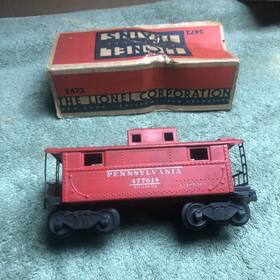 477618 Lionel 2472 Post War Pennsylvania Prr Red Caboose 3 City 46-47