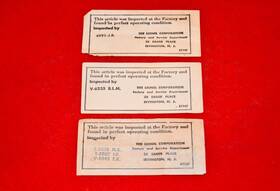 51147 Lionel Group Of 3 Original Inspection Slips - Postwar No Reserve