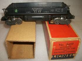 5459 Lionel Postwar Auto Dumpiing Ore Car With Electronic Control Ex- Ob Insert