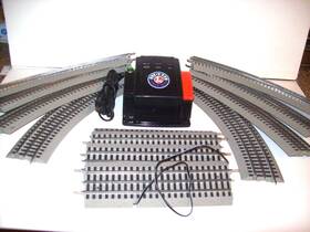 6-37110 Lionel 6-12014 12015 6-81313 Fastrack Oval 40 Inch X60 With Terminal Section And 60w Transformer