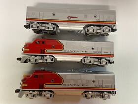 6-18128 Lionel Santa Fe F-3a 2343 Diesel Engine 18136 B And 18134 F3a Unit