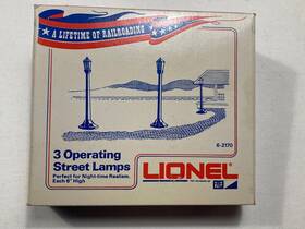 6-2170 Lionel 3 Operating Street Lamps Train Accessory In Original Box Free Ship