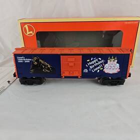 6-26738 Lionel O Gauge Lighted Railroad Birthday Box Car Untested