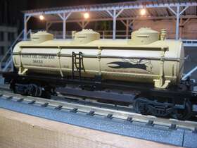6-36153 Lionel Scout Oil 3-dome Tank Car - Fits Mth Railking K-line