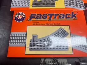 6-81252 Lionel Fastrack 031 Manual Left Hand Switch With Box St
