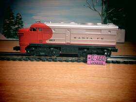 6-8913 Lionel Santa Fe A Unit Locomotive #8913 Tested Runs Only Reverse Needs Repair