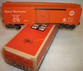6464-25 Lionel Postwar Great Northern Box Car C-8 Ln Original Box/ Inspect Slip