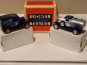 311500 Lionel 715236107088 Eastwood Automobilia Diecast Dairy Tanker And Panel Delivery Trucks