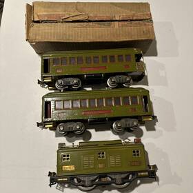 Lionel 8e/337/338 Std Ga #8e Electric 0-4-0 Engine 337 Pullman And 338 Obsevarion Cars