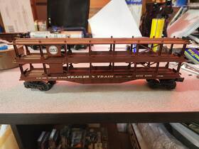 9129 Lionel Inch O 0/27 Rttx Auto Carrier Triple Deck With 9 Carload