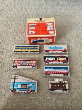 L9711-l9717 Lionel The Cats Meow Village Inch Virginian - 7 Piece Train Set