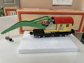 11-6003b Lionel Mth O Gauge Tinplate 2810 Yellow And Green Derrick Car