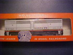 18625mob Lionel Pw-0595 Rare Ho Trains 0535 Santa Fe Dummy A Unit With Horn