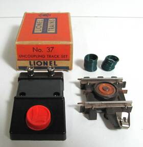 Pw-36 Lionel Postwar #37 Super O Uncoupling Track Set With Brick Box Mint Unopened
