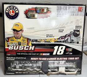Lionel T1828rrmmkb Kyle Busch #18 Nascar Electric Train Set Please Read Description