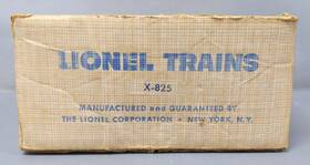 X-825 Lionel Vintage O Gauge Usmc Uncatalogued Set - Empty Box/box