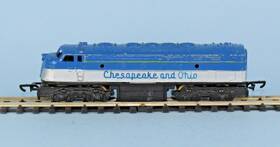 El.64 Lone Star Rare #el.64 Chesapeake And Ohio F-7 Diesel Locomotive Treble-o-lectric