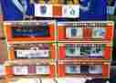 Lot-7-pcs Disney Caboose Boxcars Lionel Mickey Mouse Train Cars 1992-1996 New Sharp Made Us Mich