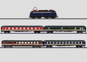 26512 M Rklin Marklin Ho Inch Pop Colors Express Train Set - Br 110 Db Locomotive W 4 Cars