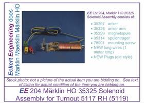 353250 M Rklin 35325 Refurbished Marklin Ho Solenoid Assy For Right Hand Turnout 5117