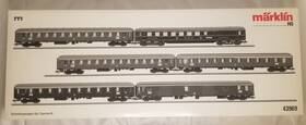 43969 M Rklin Marklin Schnellzugwagen-set Db Express Train Passenger Car Set Ho