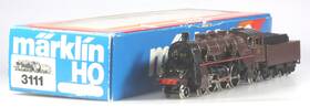 441-3111 M Rklin Ho #3111 Sncb Steam Locomotive And Tender Ln/bx 1982 - 1988