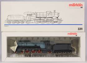 441-3311 M Rklin Marklin Ho #3311 Wurttemberg Class C Steam Locomotive And Tender Ln/bx 1988-1993