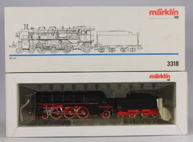 441-3318 M Rklin Marklin Ho #3318 Drg Class Br 18.4 Steam Locomotive And Tender Ln/bx 1988 To 1996