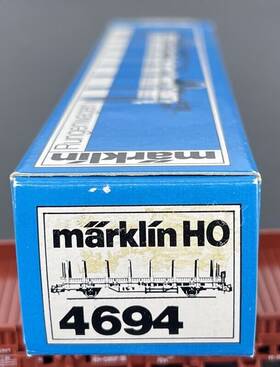 4694 M Rklin Marklin Ho Scale Freight Car With 20 Removeable Pieces L/n Box Train