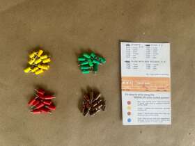 10ea M Rklin 7131 Marklin Plugs Connectors Side Sockets 2.5 Mm Brown Yellow Green Red