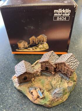 8404 M Rklin Marklin Mini-club #8404 Z Scale Diorama With 3 Swiss Bars