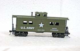 726004 Mantua Ho Scale Us Army Steel Caboose #726004 Ww 11 Bent Handrail