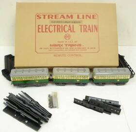 10377 Marx Trains Streamline O Gauge Coach Car Set Ln/box