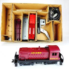 33242 Marx Vtg Train Set #33242 Diesel Freight Maroon 1998 Switcher At&sf